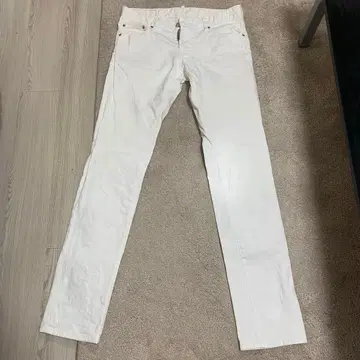 [ 새상품급 ] DSQUARED2 화이트 스키니 데님