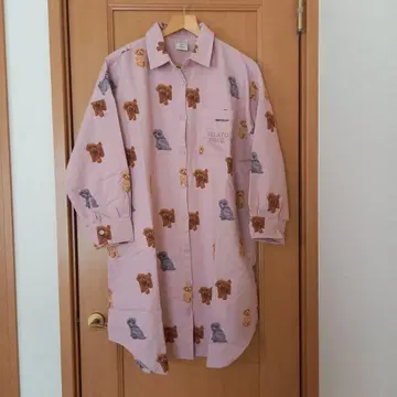 젤라또피케 플란넬 셔츠 원피스 토이 푸들