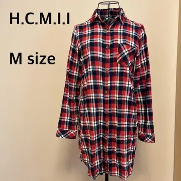[ H.C.M.I.I ] 체크 셔츠 원피스 / 빨간색 체크 / 긴팔