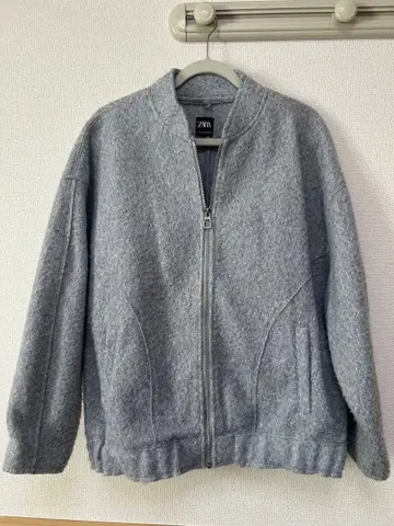 ZARA 그레이 노카라 자켓