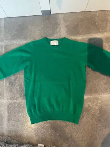 크루넥 니트 그린 SHIPS 캐시미어 100%