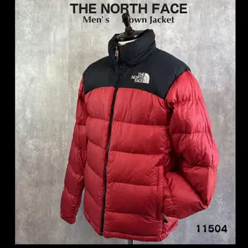 THE NORTH FACE 다운 자켓 레드/블랙 504