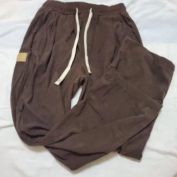 사루엘 팬츠 남성용 바지 코듀로이 M 브라운 와이드 캐주얼