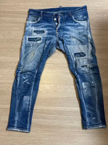 DSQUARED2 데미지 데님 44 타이디 바이커