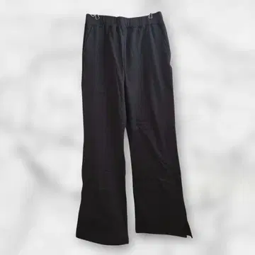 택 포함 새상품 니코앤드 멀티 스트레치 기모 슬릿 팬츠 블랙 L