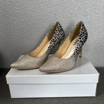 Mafmaf 글리터 레오파드 무늬 하이힐