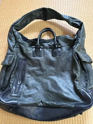 ISAMU KATAYAMA BACKLASH 가죽 숄더백