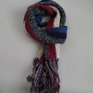 ABAHOUSE 스트라이프 디자인 니트 머플러