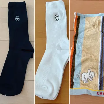 [미사용] 까스텔바작 남성용 양말 (25cm~27cm) 2개 타월 세트