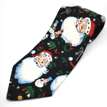 영국제 HALLMARK 넥타이 산타클로스 올 패턴 구제 의류 눈사람