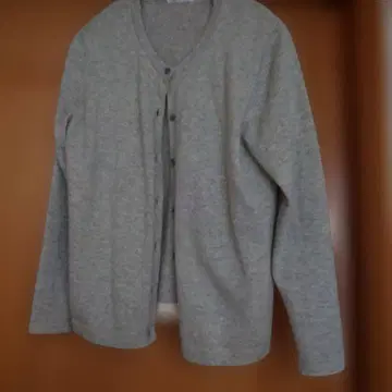 캐시미어 100% SIMPLE LIFE 그레이 긴팔 가디건 L 사이즈