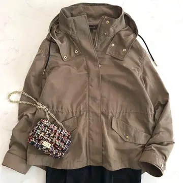 리플렉트 2way 마운틴 파카 카키 브라운 골드 버튼 루즈핏 M~