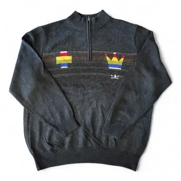 까스텔바작 하프 지퍼 니트 [ 알파카 혼방 ] 사이즈 4