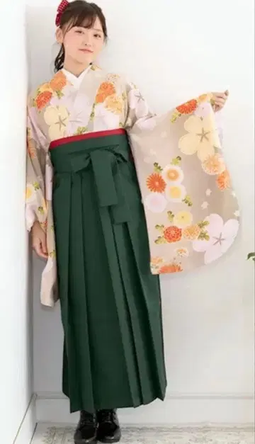 졸업식 하카마 S 사이즈 3 꽃무늬 KYOETSU