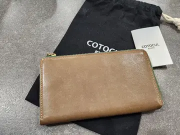 COTOCUL 브라운 장지갑 수납 가방 포함