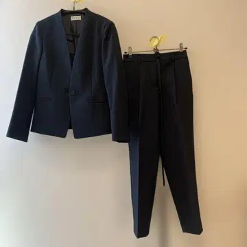 PLST 플라스테 팬츠 수트 자켓 & 팬츠 셋업 네이비