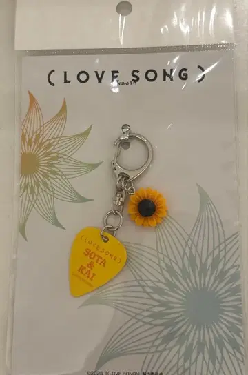 영화 (LOVE SONG) 피크 키링 극장 굿즈