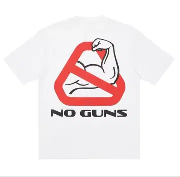 PALACE NEIN GUNS T-SHIRT 팔라스 티셔츠 화이트 TEE