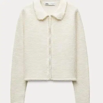 [ ZARA ] 펄 비즈 니트 가디건