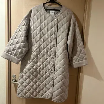 LEPSIM 퀼팅 자켓 F 사이즈 라이트 그레이