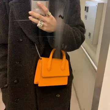 adam et rope 미니백 숄더 체인 오렌지