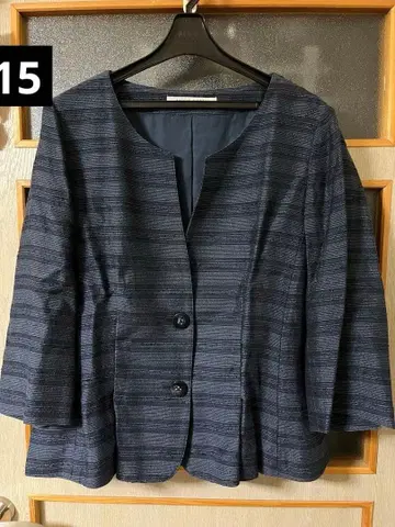 ANNE KLEIN 15호 노카라 자켓