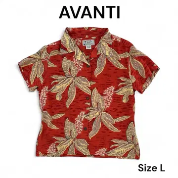 [하와이 구매] AVANTI 아반티 실크 하와이안 셔츠 여성용 L