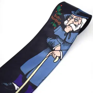 스크루지 넥타이 크리스마스 크리스마스 캐럴 구제 의류 bah humbug