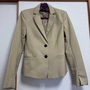 Mango 베이지 테일러드 자켓 2 버튼 S