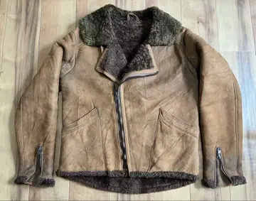 영국제 빈티지 더블 라이더스 무스탕 자켓