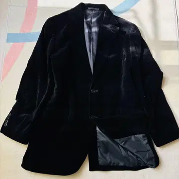 새상품급 유니클로 UNIQLO 벨로아 테일러드 자켓 블랙 XL