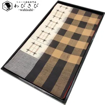 후쿠로 오비  격자 무늬 체크 무늬 캐주얼 O-5612