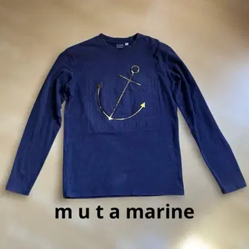 무타 마린 m u t a 닻 긴팔 상의 네이비 컬러