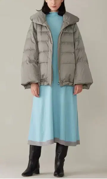 자유구 라이트 다운 텐트 라인 다운 코트