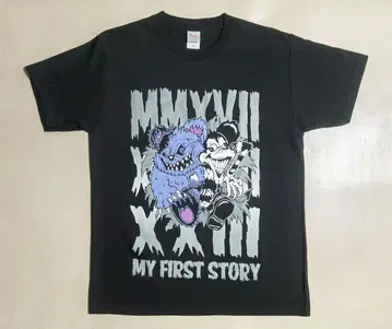 마이 퍼스트 스토리 라이브 티셔츠 밴딩 티셔츠 M 사이즈 블랙