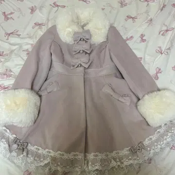 리즈리사 LIZLISA 백 티어드 리본 코트