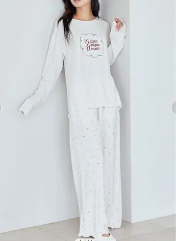 [ gelato pique ] 도트 무늬 상하의 세트 새상품 택 포함