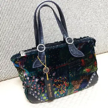 Tink Bee! 나비, 꽃무늬 핸드백 벨로아 새상품