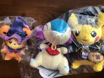 포켓몬 센터 할로윈 봉제 인형 피카츄, 블레이범, 털뭉치
