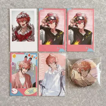 니지산지 아카기 웬 폴라로이드 캔뱃지 묶음 판매