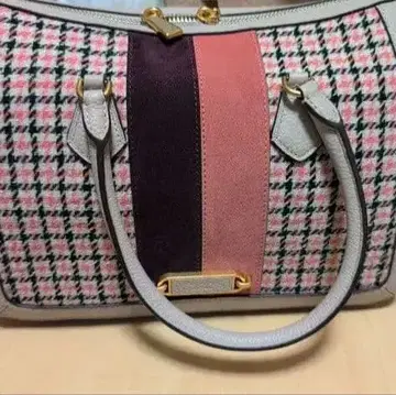 케이트 스페이드 체크 무늬 토트백