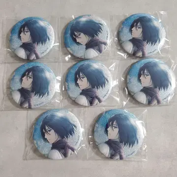 진격의 거인 마법사 캔뱃지 미카사 라메키라 캔뱃지 8개