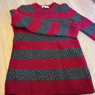 URBAN RESEARCH 보더 무늬 니트 스웨터 M 사이즈