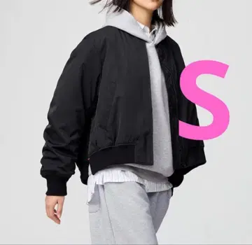 UNIQLO C 유니클로C 봄버 자켓 여성용 블랙 S