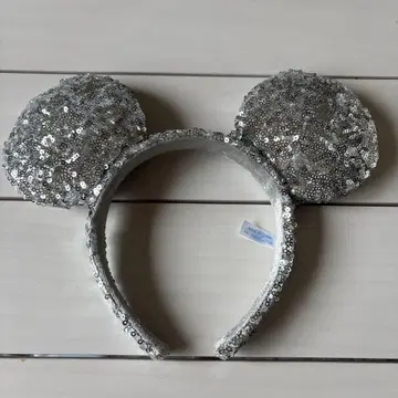 [ 선착순 ] 미키형 실버스팽글 머리띠