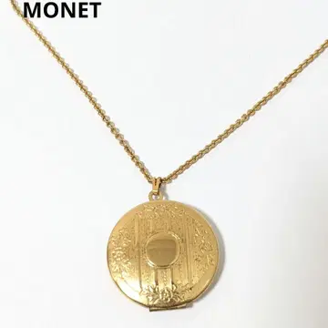 MONET 목걸이 로켓 펜던트 빈티지 골드