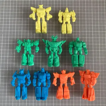 캐릭터 지우개 피규어 인형 로봇 태양의 용사 파이버드