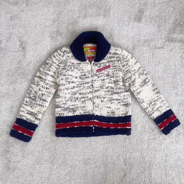 빈티지 울 니트 지퍼 가디건