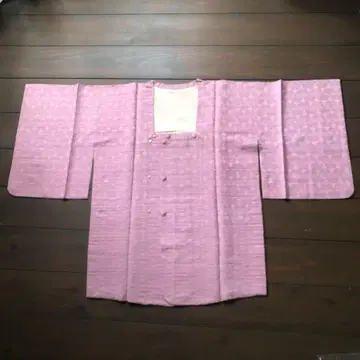 새상품급 쇼와 레트로 순수 실크 도우기 코트