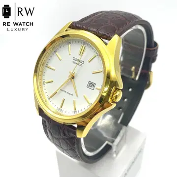 7-4544 CASIO MTP-1183 쿼츠 손목시계 골드 케이스
